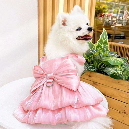 Charming Striped Butterfly Midi Dress for Small Dogs – Ideal for Special Occasions - Très Elite