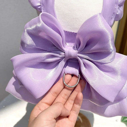 Charming Striped Butterfly Midi Dress for Small Dogs – Ideal for Special Occasions - Très Elite