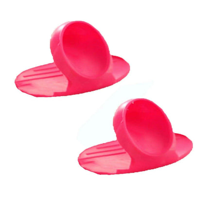 Charming Tiny Bow-Designed Heat-Resistant Silicone Oven Mitts - Set of 2 Mini Pot Holders for Safe Cooking - Très Elite