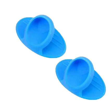 Charming Tiny Bow-Designed Heat-Resistant Silicone Oven Mitts - Set of 2 Mini Pot Holders for Safe Cooking..