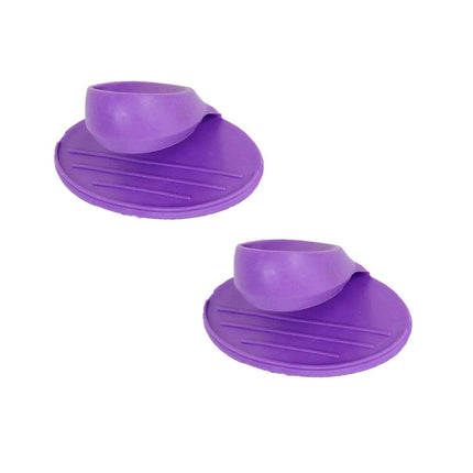 Charming Tiny Bow-Designed Heat-Resistant Silicone Oven Mitts - Set of 2 Mini Pot Holders for Safe Cooking- Très Elite- Très Elite