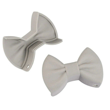 Charming Tiny Bow-Designed Heat-Resistant Silicone Oven Mitts - Set of 2 Mini Pot Holders for Safe Cooking..