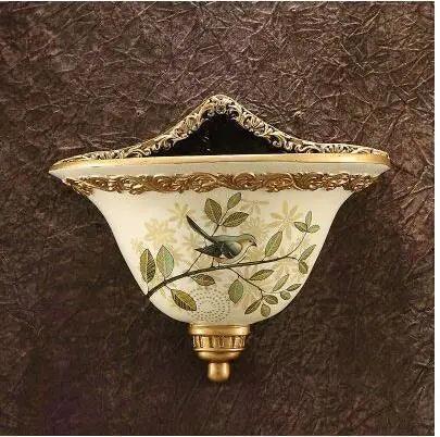 Charming Vintage European Resin Wall Planter and Vase - Elegant Home Accent
