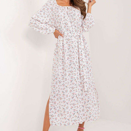 Charming Vintage Floral Viscose Maxi Dress for Summer Adventures - Très Elite