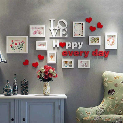 Charming Wedding Memory DIY Photo Frame Collection – Set of 12..