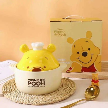 Charming Winnie the Pooh Ceramic Casserole for Gas Stove Cooking - Très Elite
