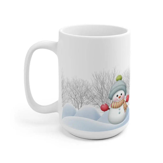 Charming Winter Snowman Ceramic Mug - Delight in Festive Sips
