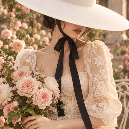 Wide Brim Wool Felt Statement Fedora Hat