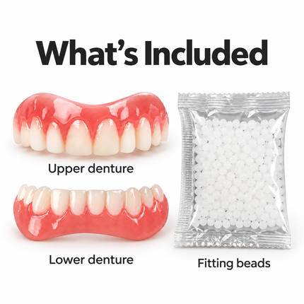 Denture Silicone Liner Kit — Soft Cushion Liners for Upper & Lower Dentures Denture Cleaners denture-silicone-kit-silicone-liners-soft-kit-soft-denture-kit-teeth-upper-and-lower-set-easy-use-dental-care Health & Beauty > Oral Care > Dentures & Dental Appliances > Denture Adhesives & Accessories