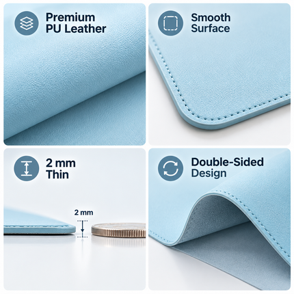 Water-Resistant PU Leather Desk Mat and Mouse Pad Mouse Pads premium-extra-large-waterproof-pu-leather-desk-protector-multi-purpose-mouse-pad-for-office Electronics > Computers & Accessories > Computer Accessories & Peripherals > Mouse Pads