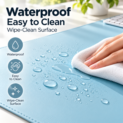 Water-Resistant PU Leather Desk Mat and Mouse Pad Mouse Pads premium-extra-large-waterproof-pu-leather-desk-protector-multi-purpose-mouse-pad-for-office Electronics > Computers & Accessories > Computer Accessories & Peripherals > Mouse Pads