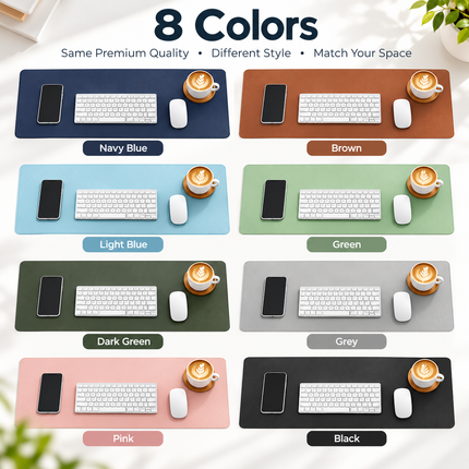 Water-Resistant PU Leather Desk Mat and Mouse Pad Mouse Pads premium-extra-large-waterproof-pu-leather-desk-protector-multi-purpose-mouse-pad-for-office Electronics > Computers & Accessories > Computer Accessories & Peripherals > Mouse Pads