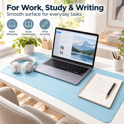 Water-Resistant PU Leather Desk Mat and Mouse Pad Mouse Pads premium-extra-large-waterproof-pu-leather-desk-protector-multi-purpose-mouse-pad-for-office Electronics > Computers & Accessories > Computer Accessories & Peripherals > Mouse Pads