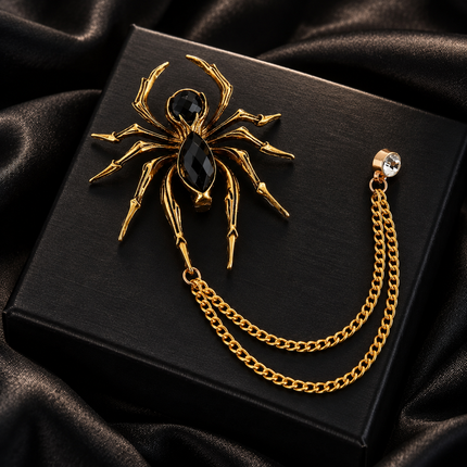 Spider Brooch for Men, Statement Lapel Pin with Secure Clasp Brooches new-mens-personalized-suit-accessories-brooch-european-and-american-fashion-versatile-animal-shaped-niche-spider Clothing, Shoes & Jewelry > Men > Jewelry > Brooches & Lapel Pins