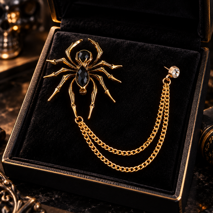 Spider Brooch for Men, Statement Lapel Pin with Secure Clasp Brooches new-mens-personalized-suit-accessories-brooch-european-and-american-fashion-versatile-animal-shaped-niche-spider Clothing, Shoes & Jewelry > Men > Jewelry > Brooches & Lapel Pins