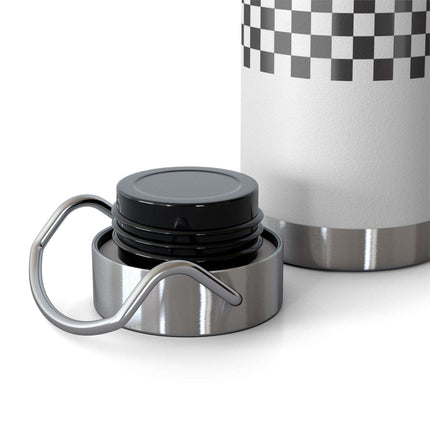 Checked Design 22 oz Insulated Stainless Steel Water Bottle - Perfect Travel Hydration Solution - Très Elite