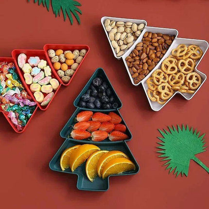 Cheerful Holiday Tree Snack Bowl - Ideal Treat Holder for Festive Celebrations - Très Elite
