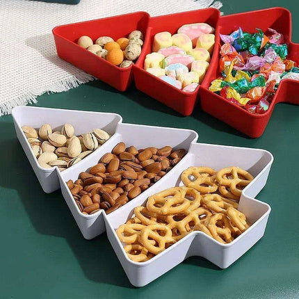 Cheerful Holiday Tree Snack Bowl - Ideal Treat Holder for Festive Celebrations - Très Elite