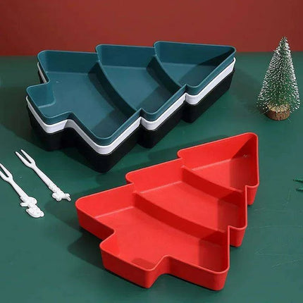 Cheerful Holiday Tree Snack Bowl - Ideal Treat Holder for Festive Celebrations - Très Elite