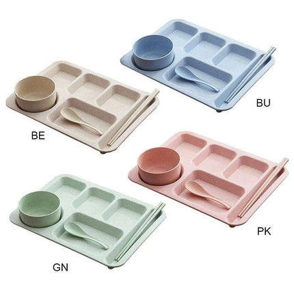 Cheerful Kids' Dining Adventure Set – Engaging Plates, Bowls, and Utensils for Young Eaters - Très Elite