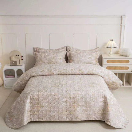 Chic 100% Cotton Plaid Coverlet Set for Double Beds - Multi-Functional Bedspread..