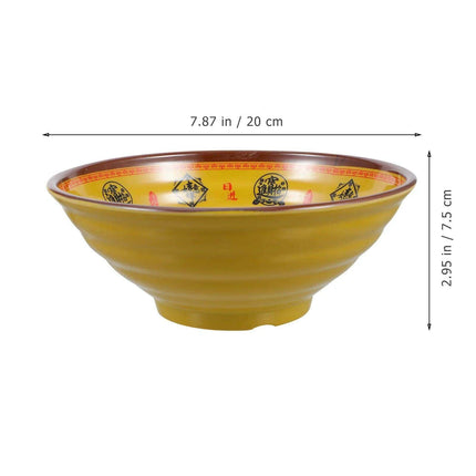 Chic 19cm Japanese Melamine Serving Bowl for Noodle Soups and Salads - A Must-Have Dining Accessory - Très Elite