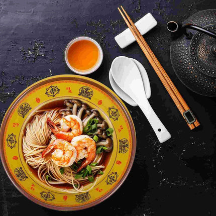 Chic 19cm Japanese Melamine Serving Bowl for Noodle Soups and Salads - A Must-Have Dining Accessory - Très Elite