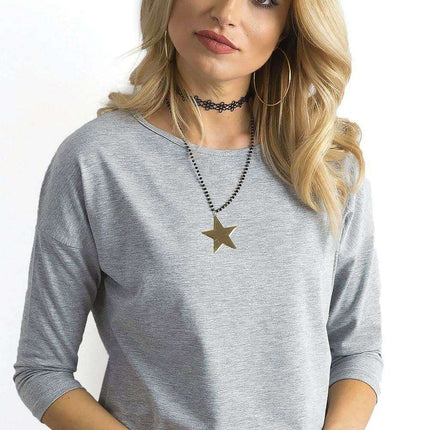 Chic 3/4 Sleeve Cotton Blend Blouse