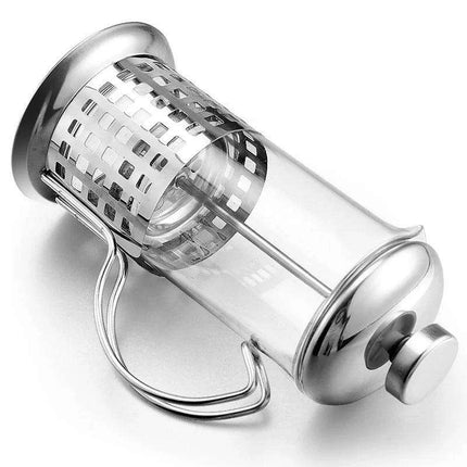 Chic 350ml Stainless Steel and Glass French Press for Ultimate Coffee and Tea Experience - Très Elite