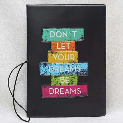 Chic 3D Printed Passport Holder with Card Slots and Faux Leather Texture..