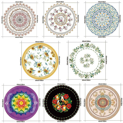 Chic 63-Inch Waterproof Dining Tablecloth: Wrinkle-Free Polyester Elegance - Très Elite- Très Elite