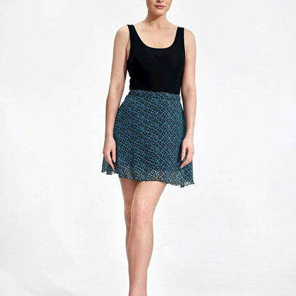 Chic A-Line Mini Skirt with Comfortable Stretch Waistband - Très Elite