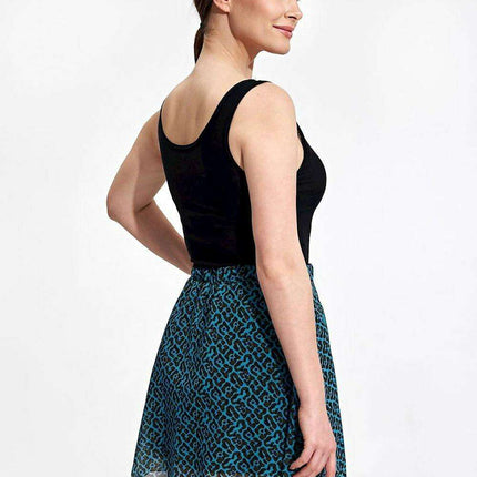 Chic A-Line Mini Skirt with Comfortable Stretch Waistband - Très Elite