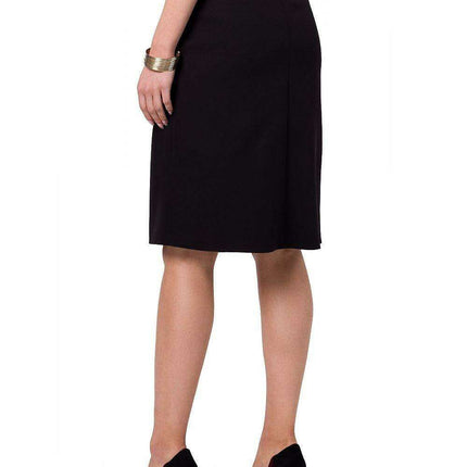Chic A-Line Skirt with Asymmetrical Zipper Accent - Très Elite
