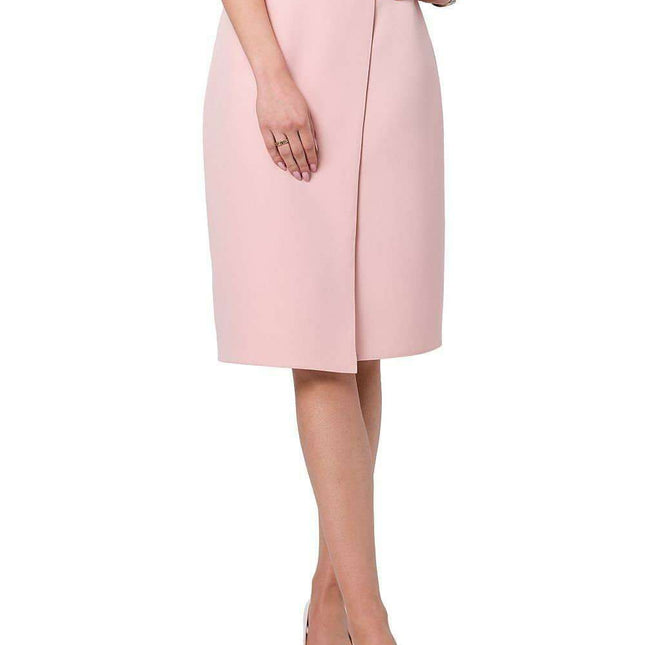 Chic A-Line Skirt with Asymmetrical Zipper Accent
