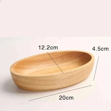 Chic Acacia Wood Serving Bowl - The Perfect Centerpiece for Entertaining and Snacks..