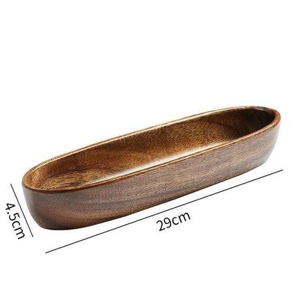 Chic Acacia Wood Serving Bowl - The Perfect Centerpiece for Entertaining and Snacks - Très Elite