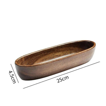 Chic Acacia Wood Serving Bowl - The Perfect Centerpiece for Entertaining and Snacks..