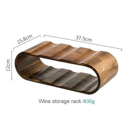 Chic Acacia Wood Wine Rack for a Stylish Home Bar and Kitchen - Très Elite