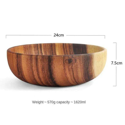 Chic Acacia Wooden Bowl for Children - A Stylish Addition to Mealtime - Très Elite