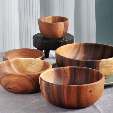 Chic Acacia Wooden Bowl for Children - A Stylish Addition to Mealtime - Très Elite