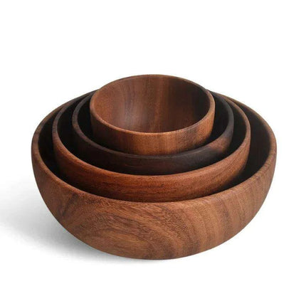 Chic Acacia Wooden Bowl for Children - A Stylish Addition to Mealtime - Très Elite