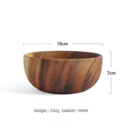 Chic Acacia Wooden Bowl for Children - A Stylish Addition to Mealtime - Très Elite