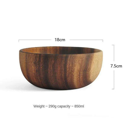 Chic Acacia Wooden Bowl for Children - A Stylish Addition to Mealtime - Très Elite