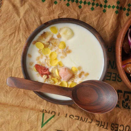 Chic Acacia Wooden Bowl for Children - A Stylish Addition to Mealtime - Très Elite