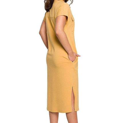 Chic Adjustable Belted Safari Shirt Dress for Every Occasion - Très Elite