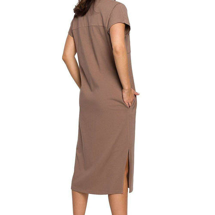 Chic Adjustable Belted Safari Shirt Dress for Every Occasion - Très Elite