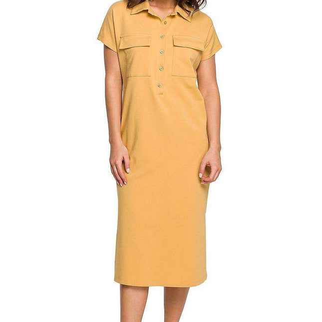 Chic Adjustable Belted Safari Shirt Dress for Every Occasion - Très Elite