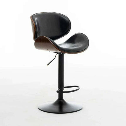 Chic Adjustable Genuine Leather Bar Stool - Stylish Modern Comfort Solution- Très Elite- Très Elite