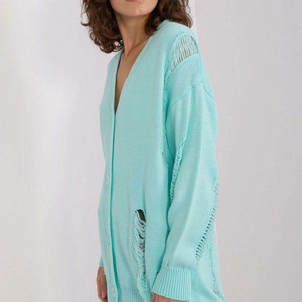 Chic Adjustable Knit Cardigan with Heart-Shaped Neckline - Très Elite